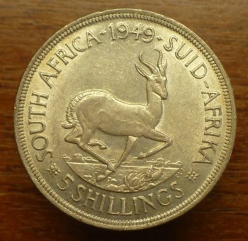 продам 5 шиллингов 1949г ЮАР в капсуле - P1620160.JPG