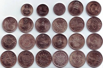 Полные наборы монет Королевства Таиланд-1,2 и 5 бат. - 1бат23 штуки (2).jpg